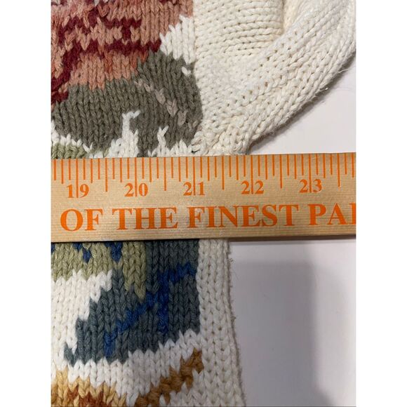 Heirloom Collectibles Sweater Floral 90s Vintage Cotton‎ Ramie Sz Small - Picture 6 of 8